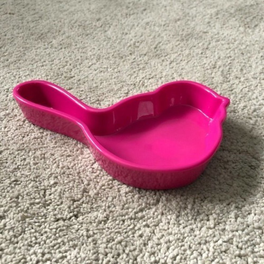 Nora Fleming Melamine Pink Bird Birdie Dish ‎ 2020 Limited Edition